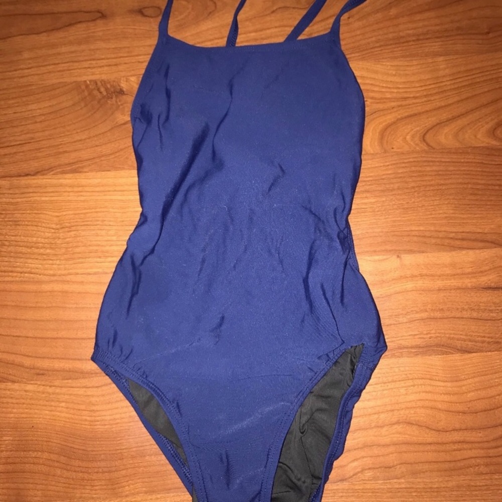 Navy blue jolyn onesie swimsuit